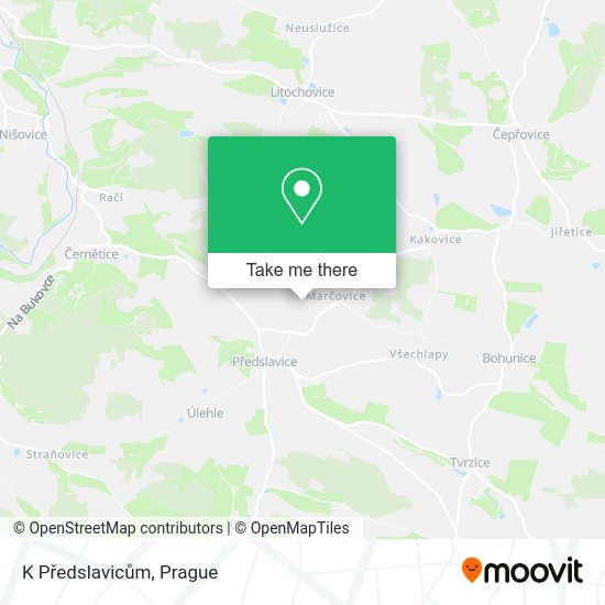 K Předslavicům map