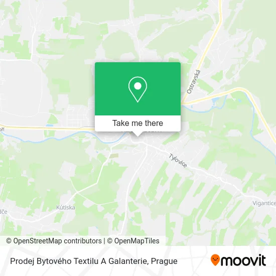 Карта Prodej Bytového Textilu A Galanterie