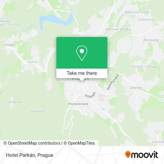 Hotel Parkán map