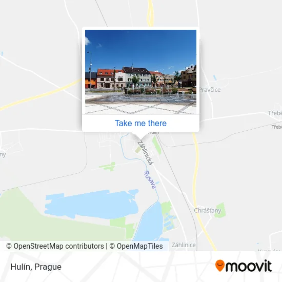 Карта Hulín