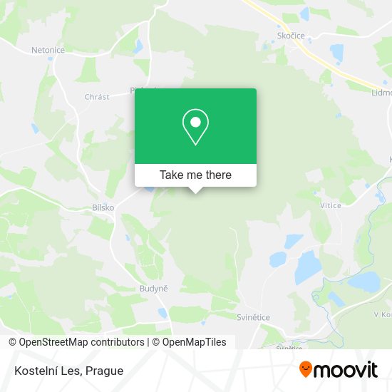 Kostelní Les map