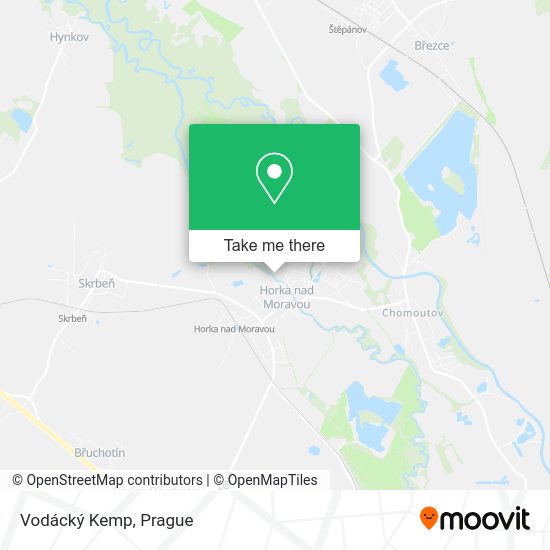 Vodácký Kemp map