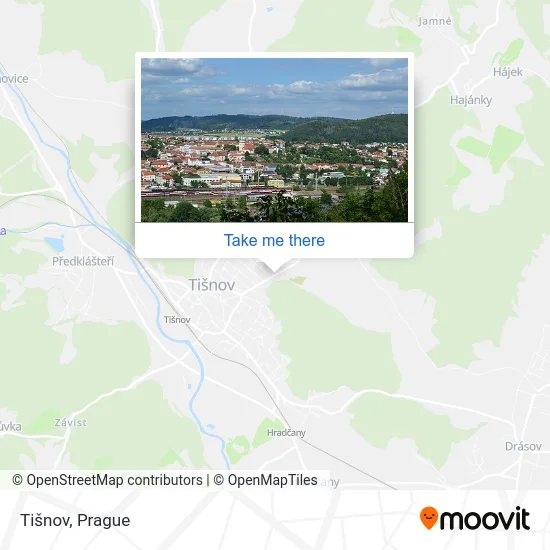 Карта Tišnov