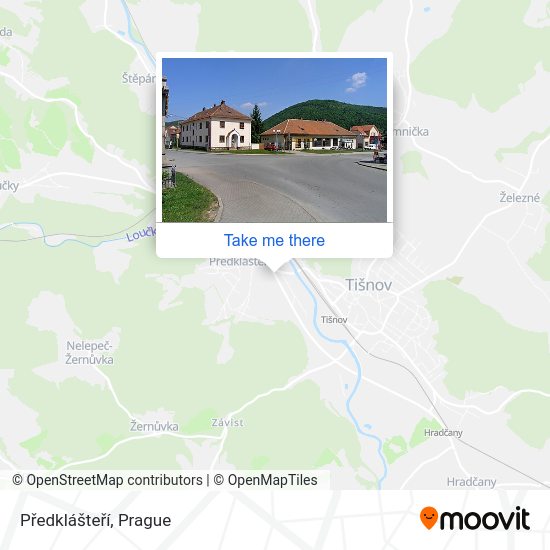Předklášteří map