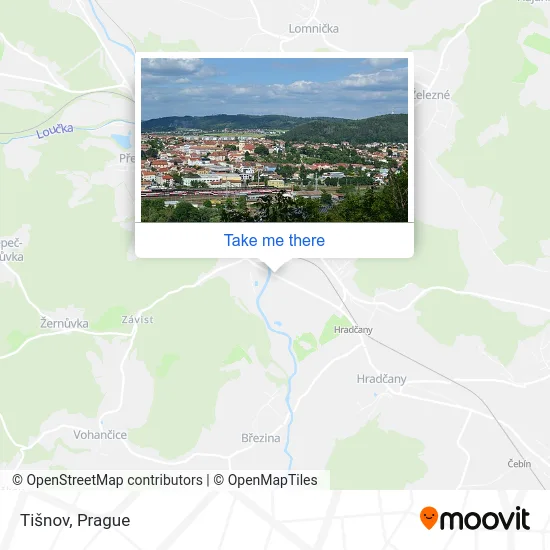 Карта Tišnov