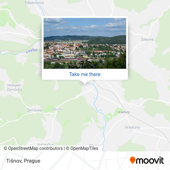 Tišnov map