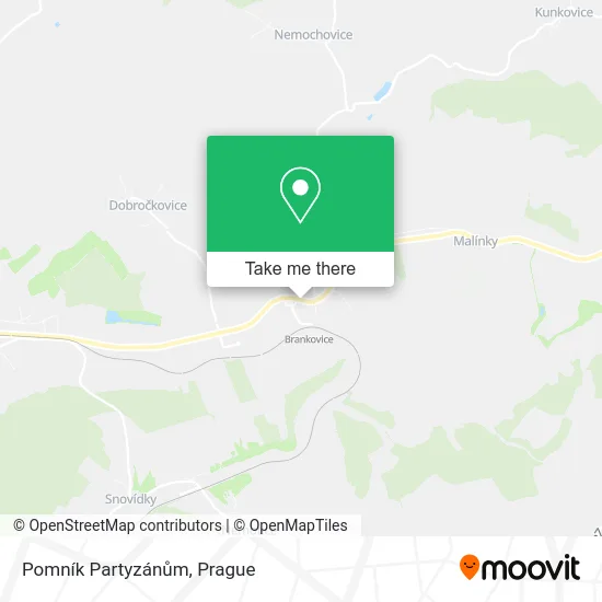 Карта Pomník Partyzánům