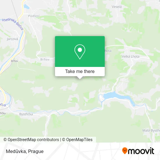 Карта Medůvka