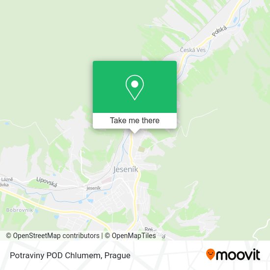 Карта Potraviny POD Chlumem