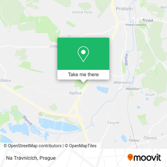 Na Trávnících map