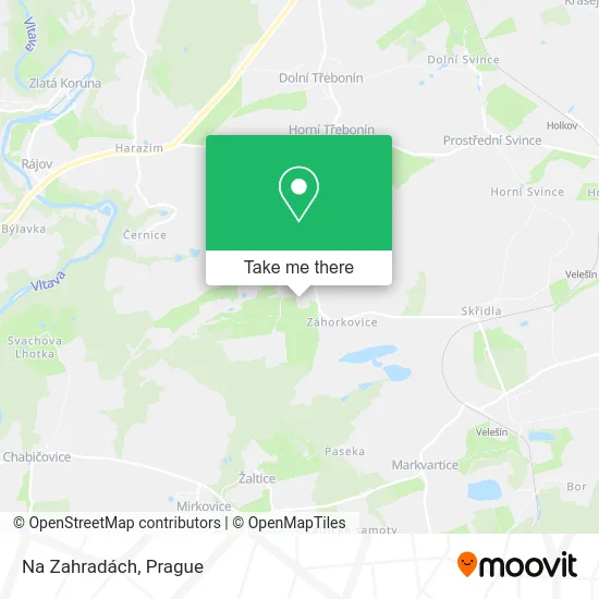 Карта Na Zahradách