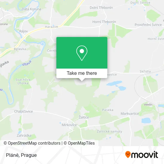 Карта Pláně