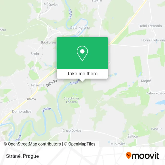 Карта Stráně