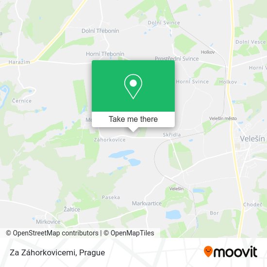 Карта Za Záhorkovicemi