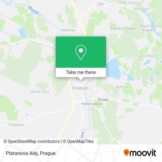 Карта Platanova Alej