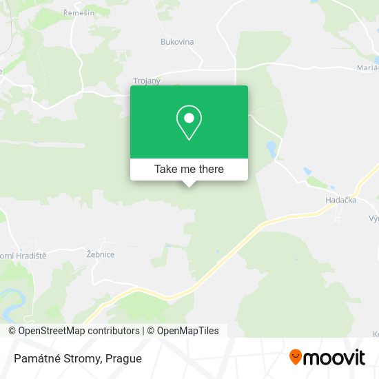 Památné Stromy map