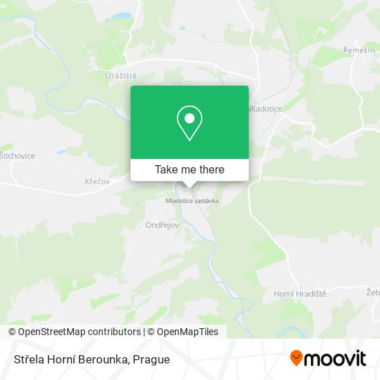 Střela Horní Berounka map