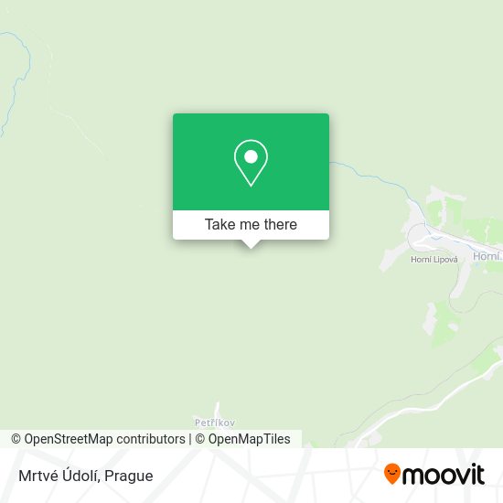 Mrtvé Údolí map