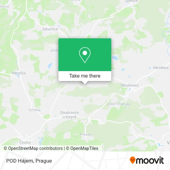 Карта POD Hájem