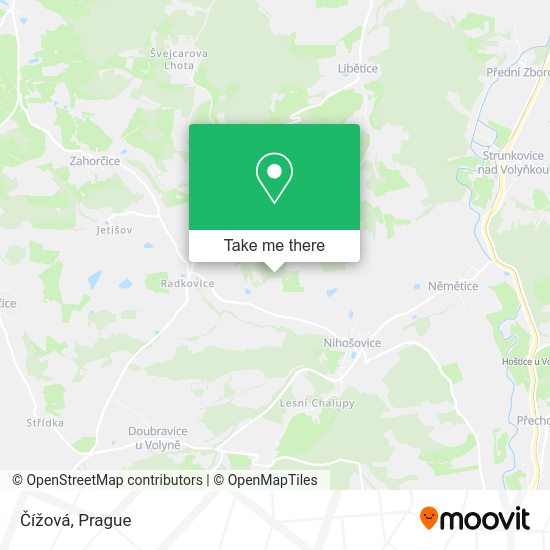 Čížová map