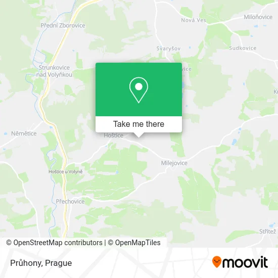 Карта Průhony