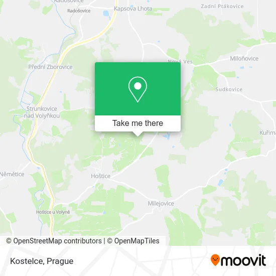 Карта Kostelce