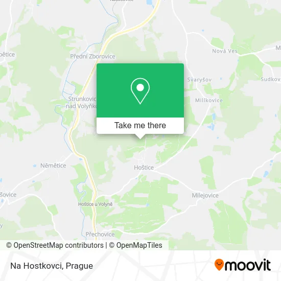 Карта Na Hostkovci