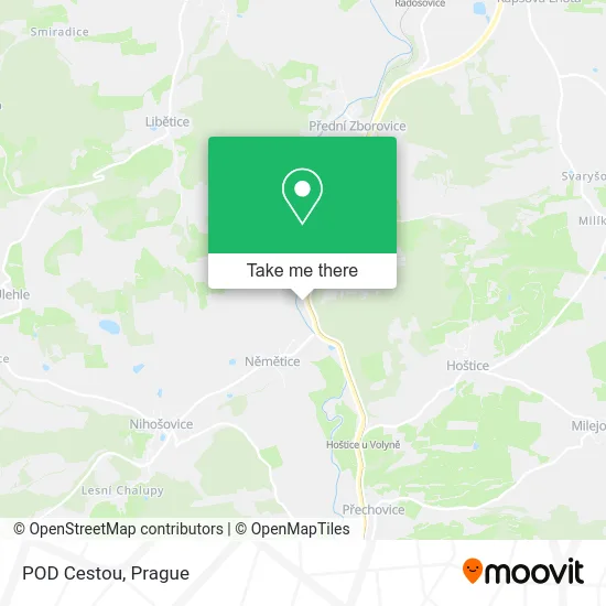 Карта POD Cestou