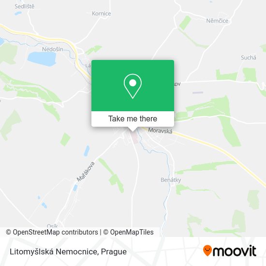 Карта Litomyšlská Nemocnice