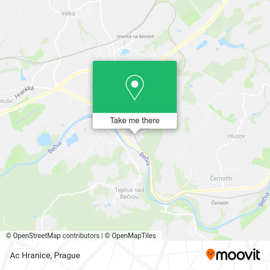 Карта Ac Hranice