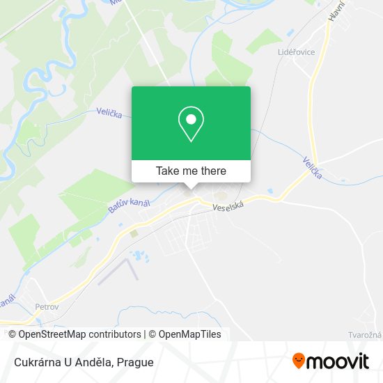 Cukrárna U Anděla map