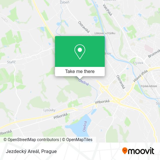 Jezdecký Areál map