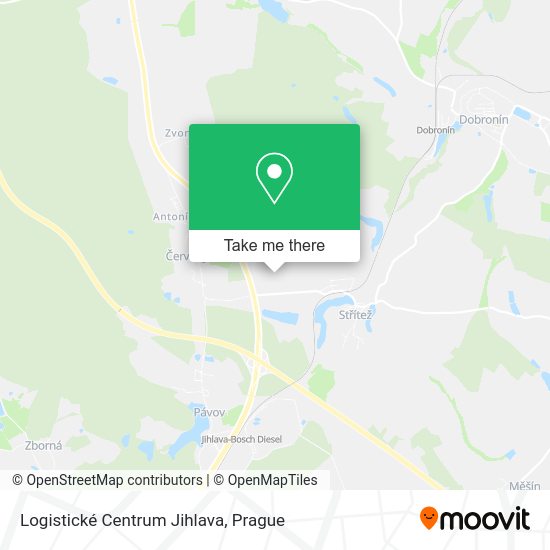Карта Logistické Centrum Jihlava