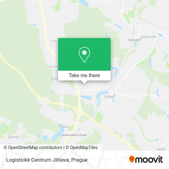 Карта Logistické Centrum Jihlava