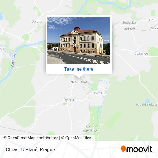 Chrást U Plzně map