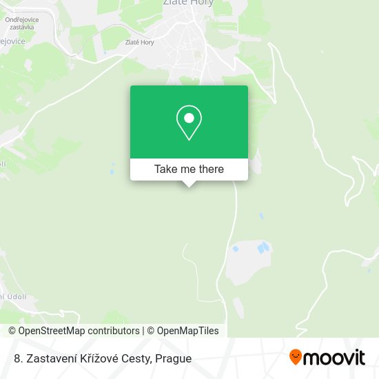8. Zastavení Křížové Cesty map