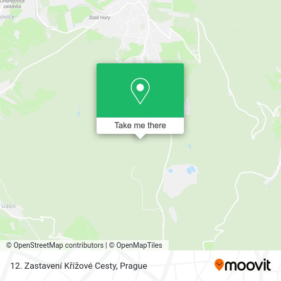 12. Zastavení Křížové Cesty map