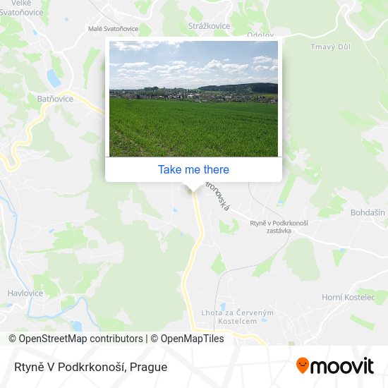 Rtyně V Podkrkonoší map
