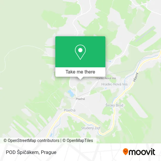 Карта POD Špičákem