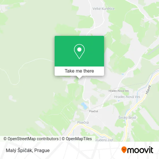 Карта Malý Špičák