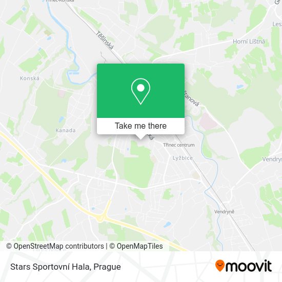 Stars Sportovní Hala map
