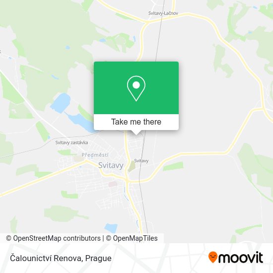 Čalounictví Renova map