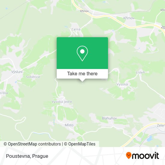Карта Poustevna