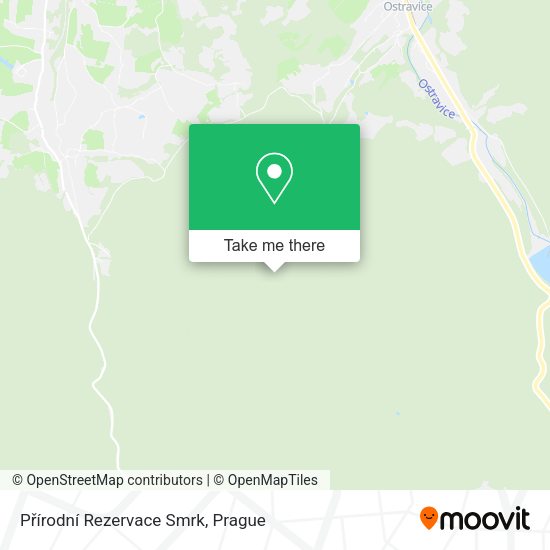Přírodní Rezervace Smrk map
