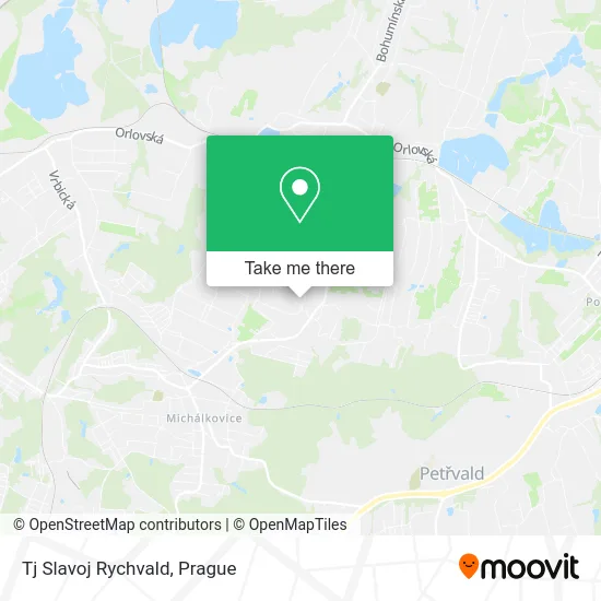 Карта Tj Slavoj Rychvald