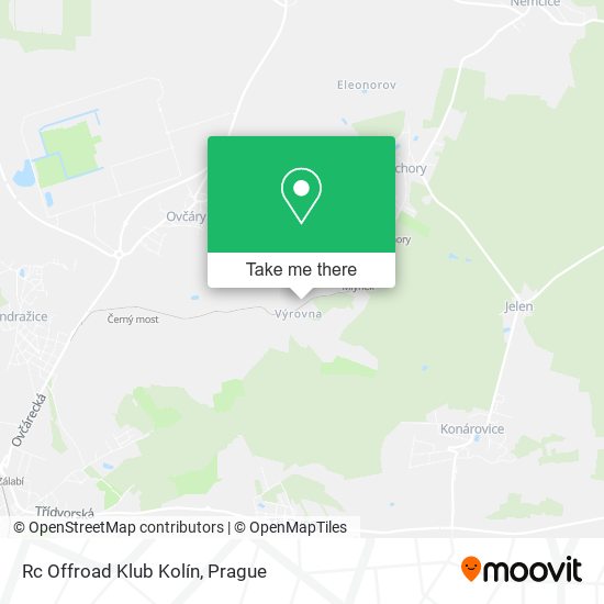 Rc Offroad Klub Kolín map
