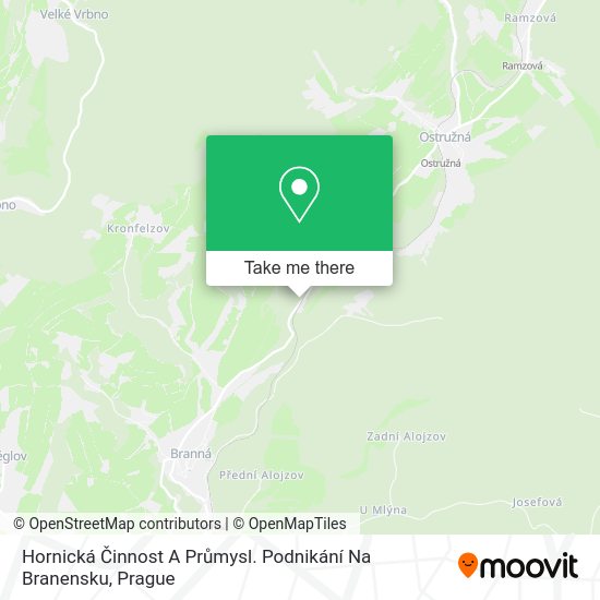 Hornická Činnost A Průmysl. Podnikání Na Branensku map