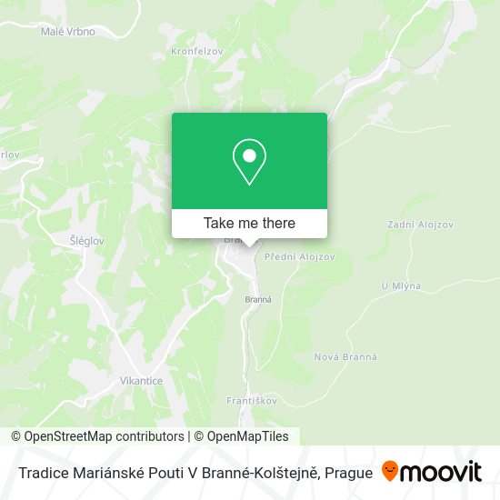 Tradice Mariánské Pouti V Branné-Kolštejně map
