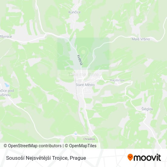 Sousoší Nejsvětější Trojice map