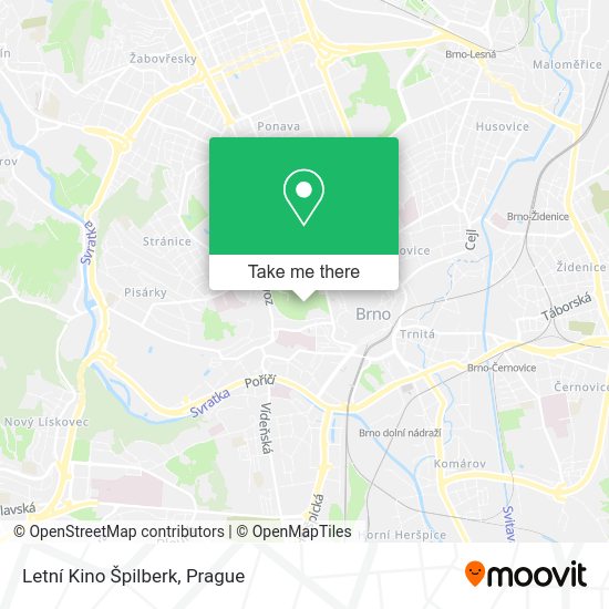 Letní Kino Špilberk map